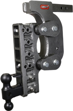 Picture of Gen-Y The Boss Torsion-Flex 2in Shank 17.5in Drop 16K Hitch w/GH-051 Dual-Ball/Pintle Lock/Stab Kit