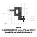 Picture of Gen-Y The Boss Torsion-Flex 2.5in Receiver 21in Drop Hitch w/GH-061 Dual-Ball/Stabilizer Kit