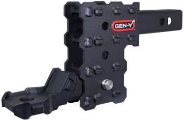 Picture of Gen-Y Phantom-X 2in Hollow Shank 4.5in Drop 700lb TW 7K Hitch w/GH-13051X Platinum Ball Mount