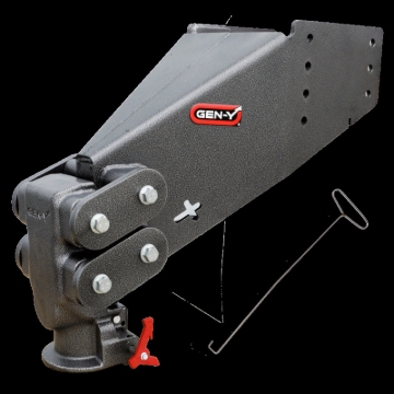 Picture of Gen-Y Executive Torsion-Flex Auto Rhino 5th Wheel Pin Box Rep w/Gooseneck 2-5/16in Coupler