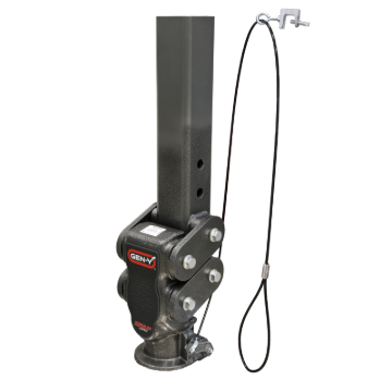 Picture of Gen-Y Spartan Torsion-Flex 2.5in Offset 4in SQ Tube Gooseneck 2-5/16in Coupler Standard Height