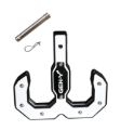 Picture of Gen-Y Hulk 2.0 16K Tow Hook 2in Shank w/GH-099 Pin/GH-011 Clip - Black/White
