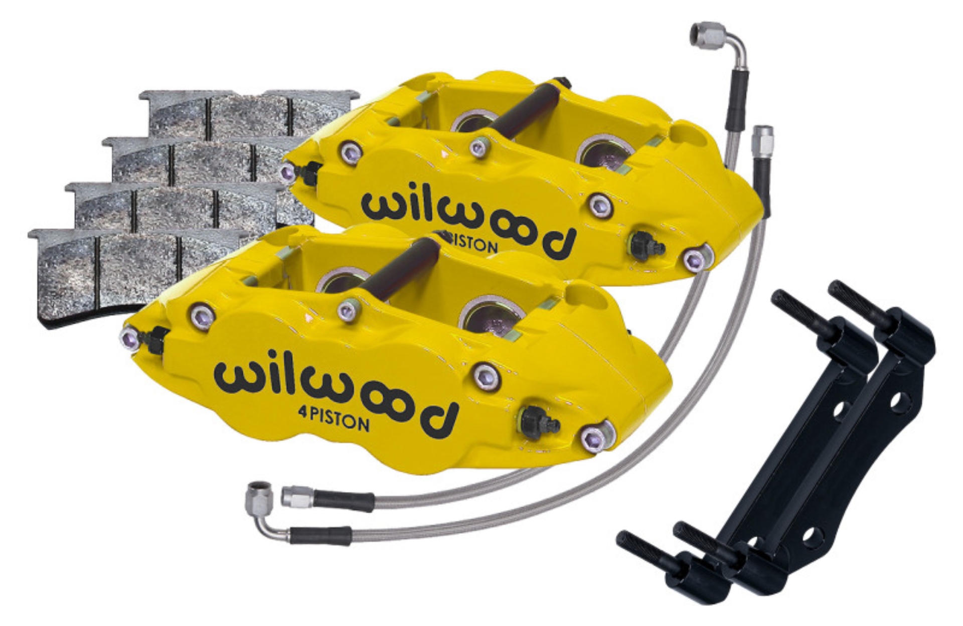 Picture of Wilwood 84-89 Porsche 911 Front Superlite Caliper Kit 3.5in MT - Yellow