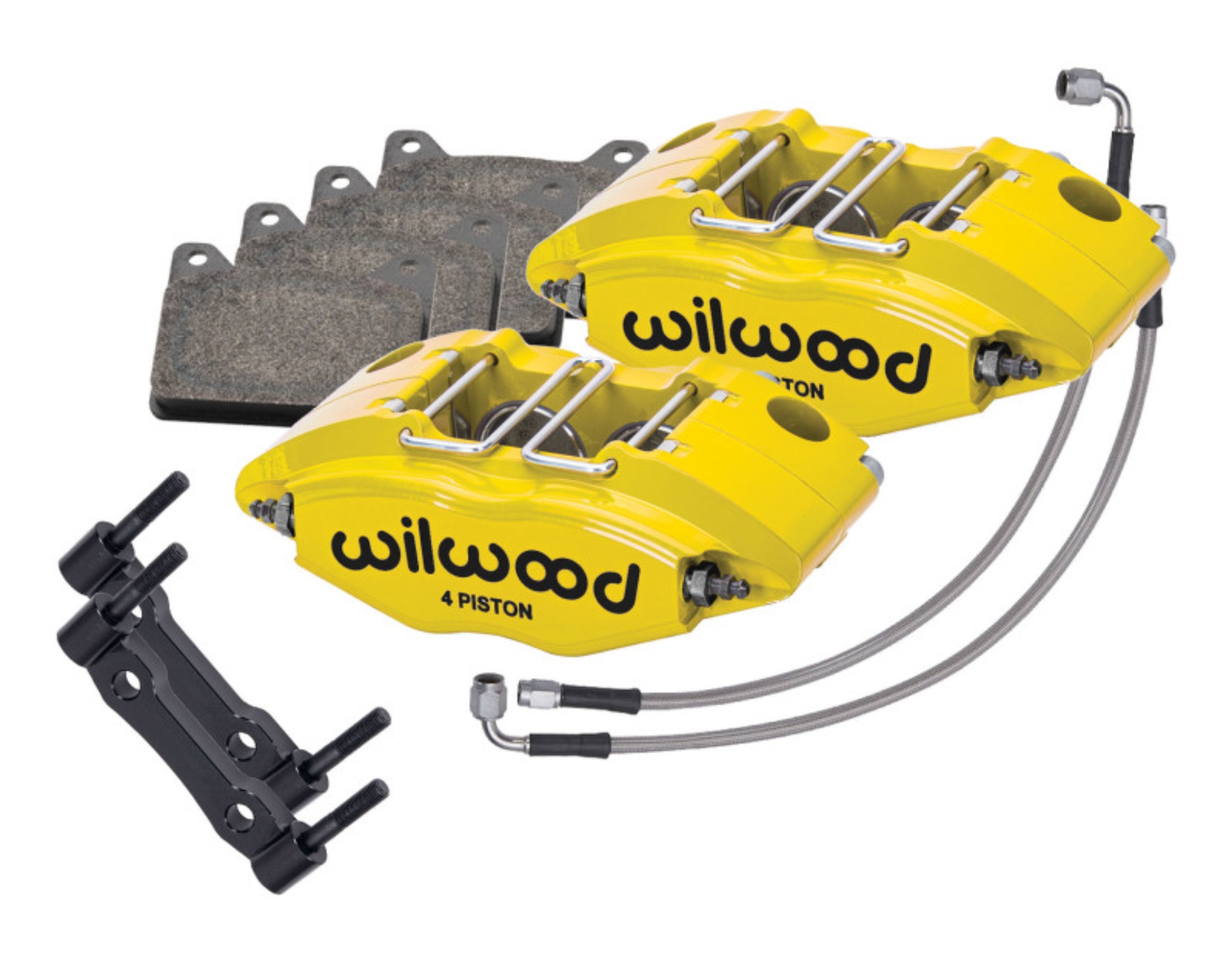 Picture of Wilwood 69-74 Porsche 911 Front Powerlite Caliper Kit 3in MT - Yellow