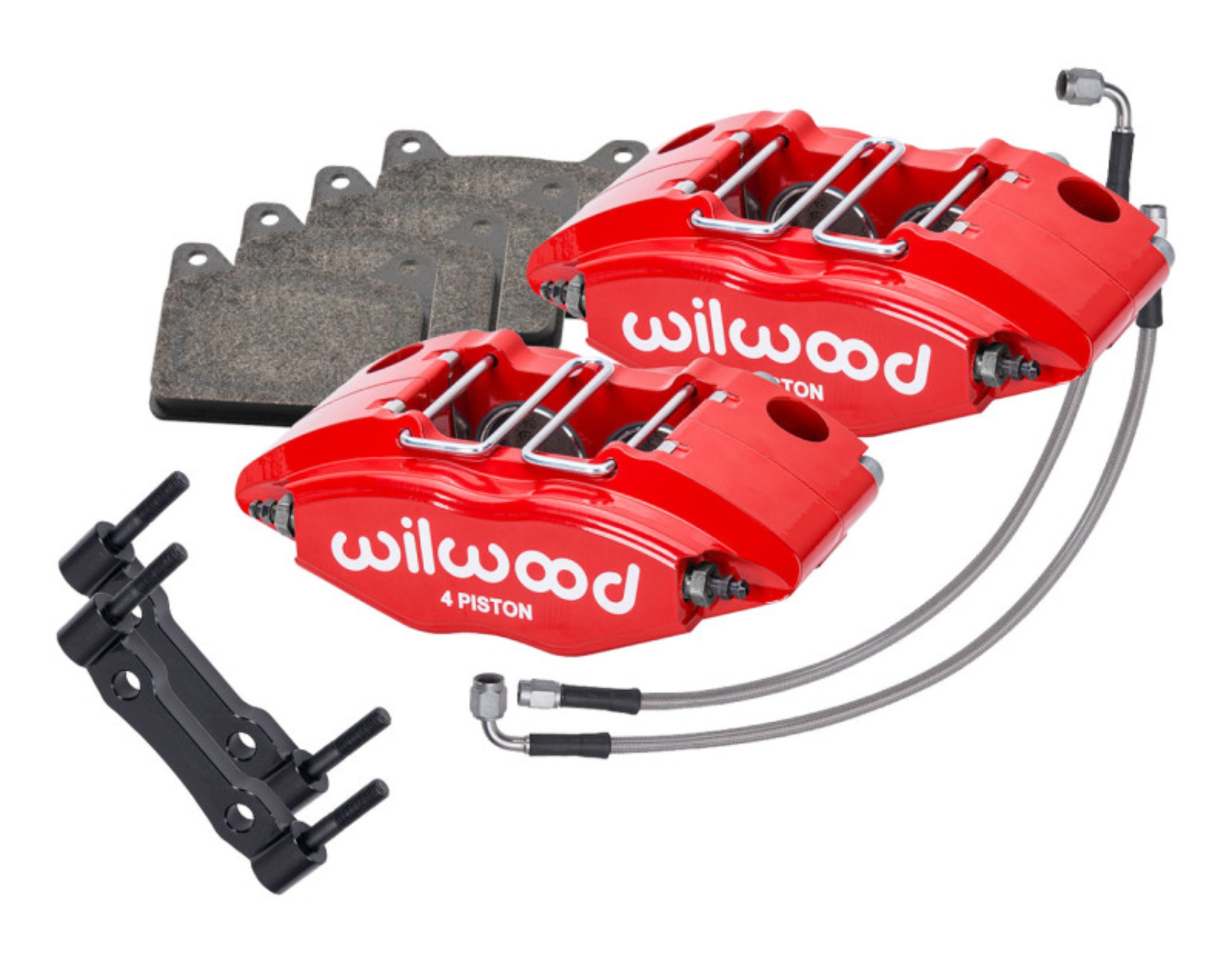Picture of Wilwood 69-74 Porsche 911 Front Powerlite Caliper Kit 3in MT - Red