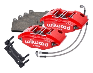 Picture of Wilwood 69-74 Porsche 911 Front Powerlite Caliper Kit 3in MT - Red