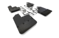 Picture of Rally Armor 19-25 Jeep JT Gladiator (Mojave/Rubicon) Black Mud Flap w/Metallic Black Logo