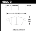 Picture of Hawk 00-02 Audi TT Base/Quattro 1.8L DTC-60 Race Front Brake Pads