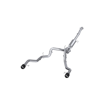 Picture of MBRP 22-23 Ford F150 T304 5in OD Carbon Fiber Tip Dual Rear Exit 3in Cat Back Exhaust