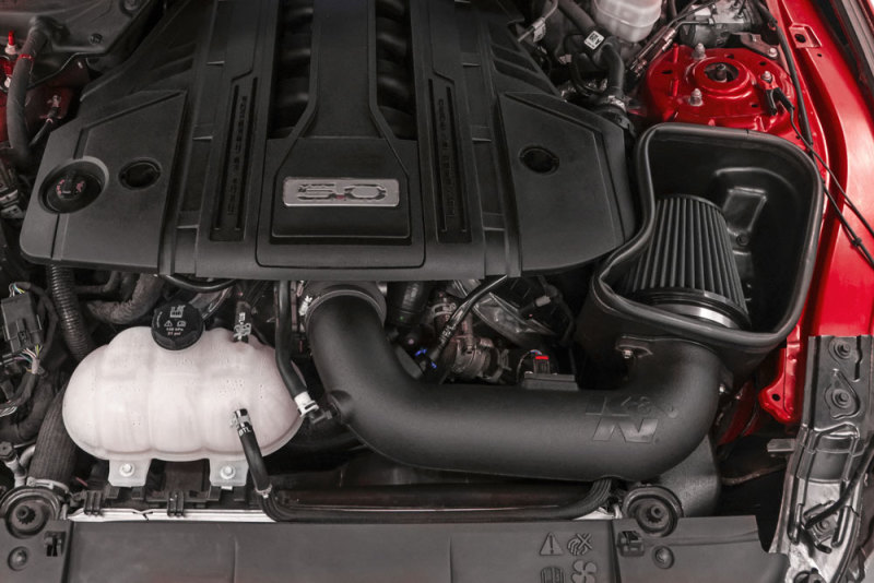 Picture of K&N 18-23 Ford Mustang GT 5.0L V8 F/I DRYFLOW Performance Air Intake System
