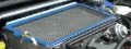 Picture of Cusco 04-07 Impreza WRX STi Turbo (GD - EJ20/25T) Aluminum Intercooler Protection Grill Kit - Blue
