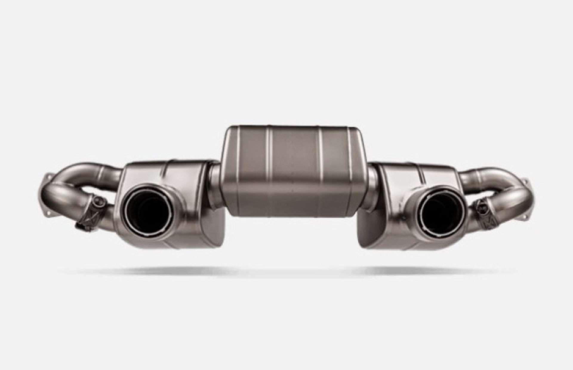 Picture of Akrapovic 2022+ Porsche 718 Cayman GT4 RS Slip-On Race Line (Titanium)