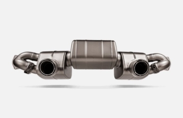 Picture of Akrapovic 2022+ Porsche 718 Cayman GT4 RS Slip-On Race Line (Titanium)