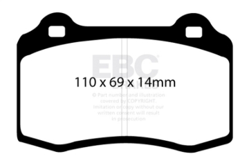 Picture of EBC SR-11 Brake Pad Sets - DP81140.14SR11