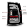 Picture of ANZO 09-18 Dodge Ram 1500 Sequential LED Taillights Black