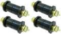 Picture of RockJock YJ Leaf Spring Main Eye Bushing Kit w/ Urethane Bushings Greasable Hardware Set of 4