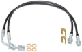 Picture of RockJock JK Rear Braided Brake Hose Kit 25.5in Long