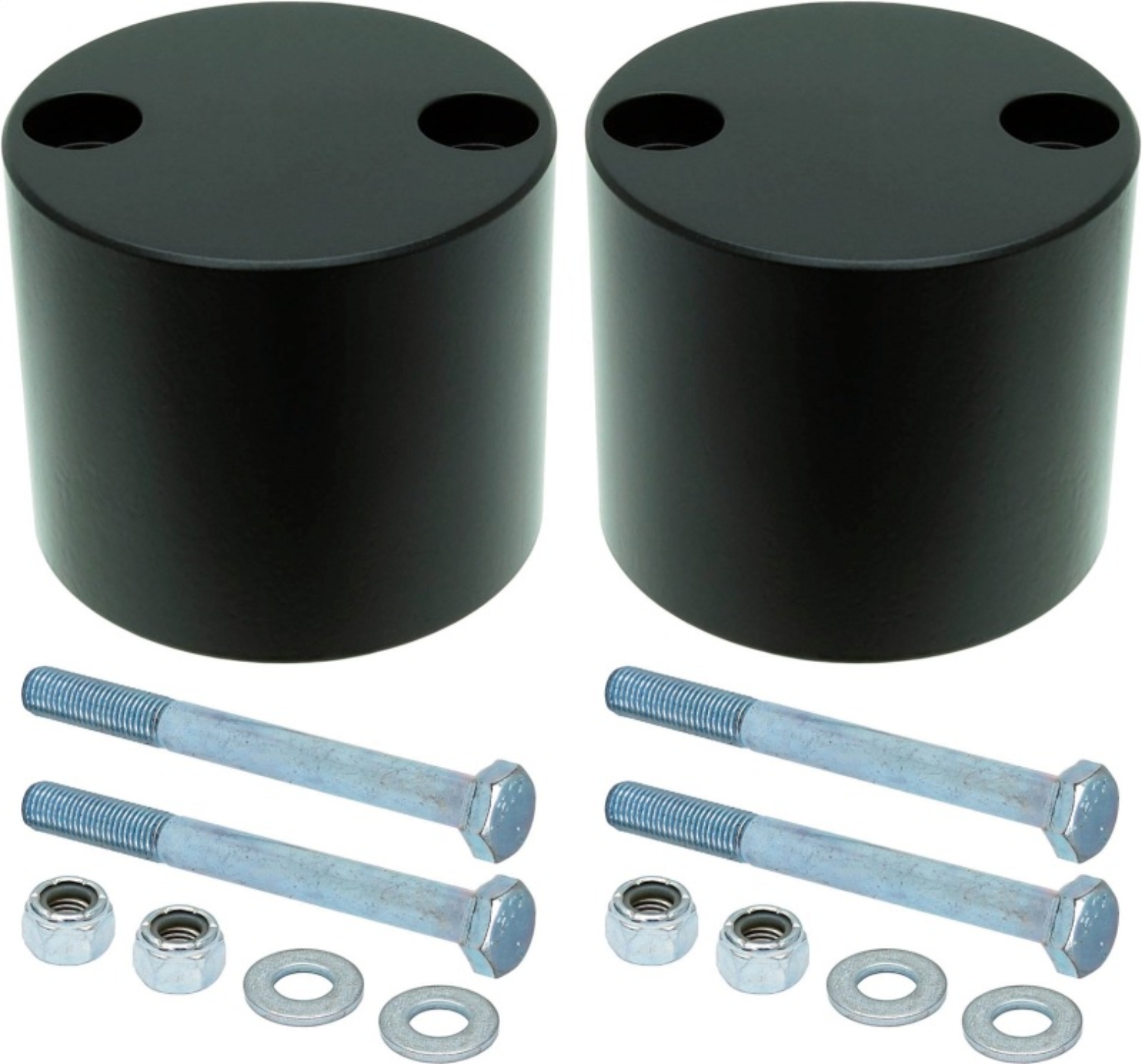 Picture of RockJock JK Bump Stop Kit Rear w/ Billet Aluminum Spacers Urethane RockJock Bump Stops Hardware