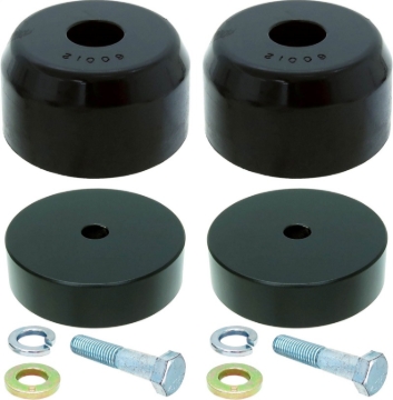 Picture of RockJock JK Bump Stop Kit Front w/ Billet Aluminum Spacers Urethane RockJock Bump Stops Hardware