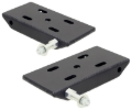 Picture of RockJock Jeep CJ Front HD Leaf Spring Plates w/ Sway Bar Mounts Pair For 2in Springs
