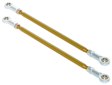 Picture of RockJock Antirock Sway Bar End Link Kit 15 1/2in Long Rods w/ Heims and Jam Nuts Pair