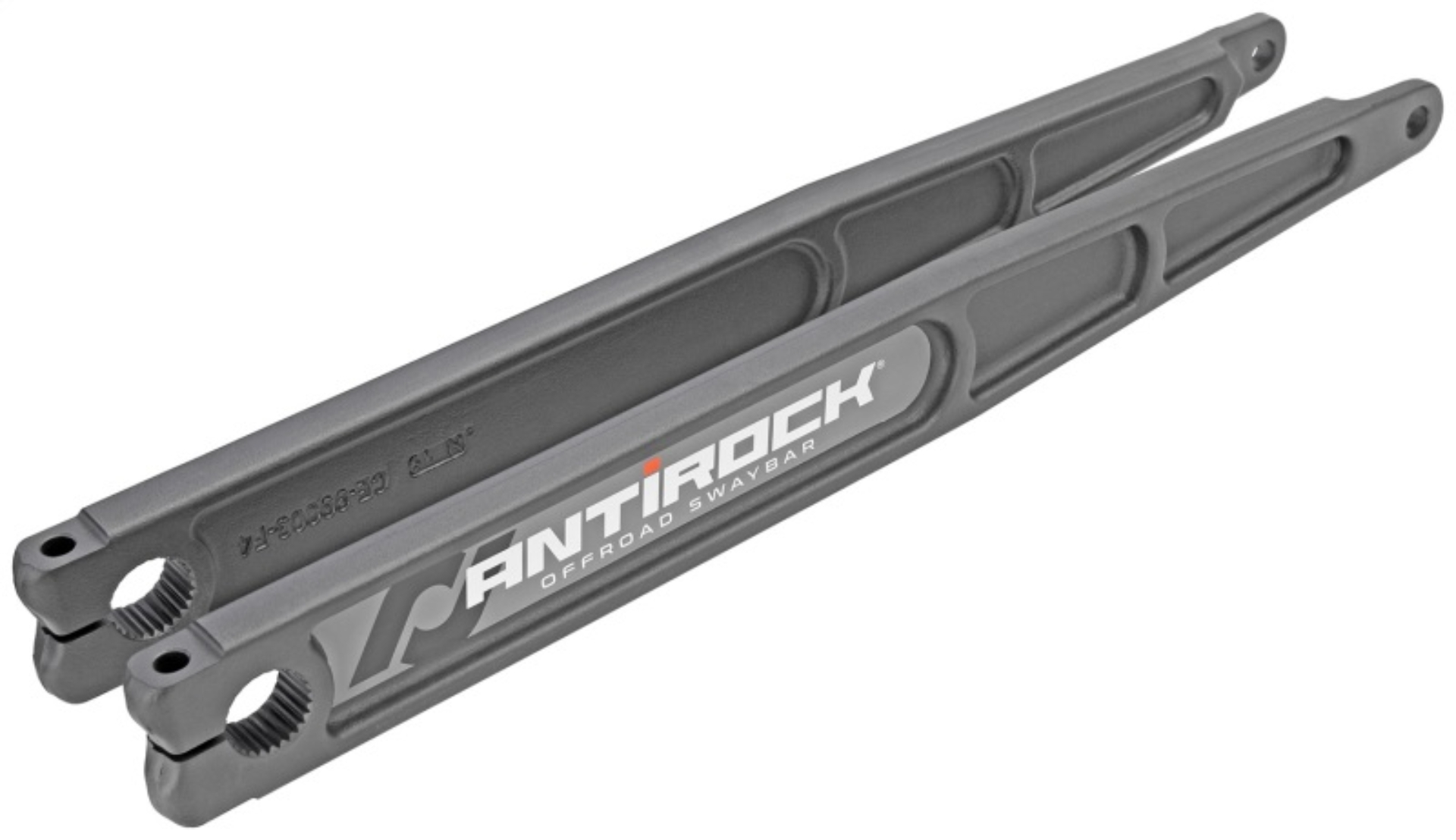 Picture of RockJock Antirock Forged Chromoly Sway Bar Arms 21in Long x 28 Spline w/ Stickers Pair