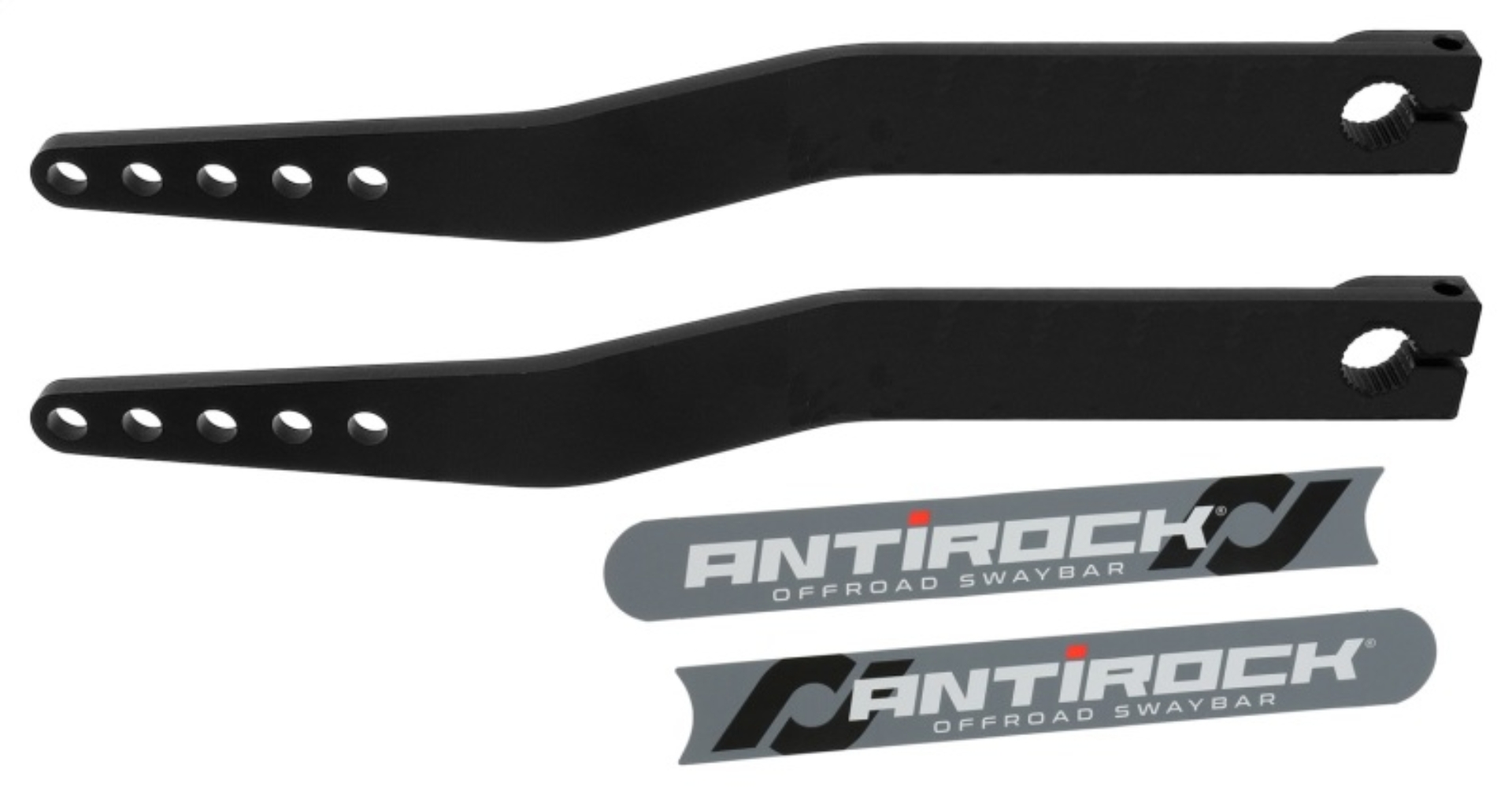 Picture of RockJock Antirock Fabricated Steel Sway Bar Arms 19.25in Long 1.7in Offset Bend 5 Holes