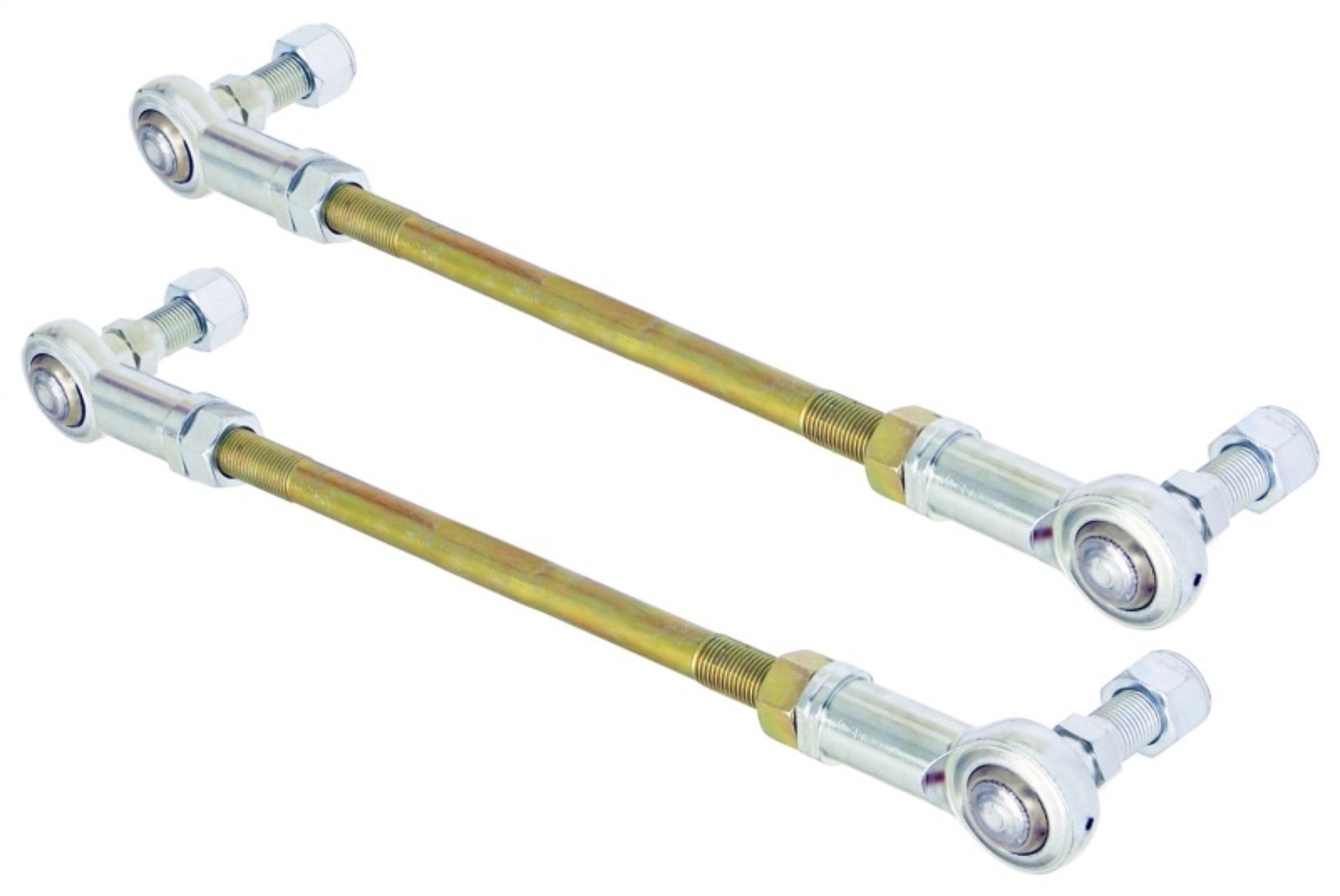Picture of RockJock Adjustable Sway Bar End Link Kit 8 1/2in Long Rods w/ Heims and Jam Nuts pair