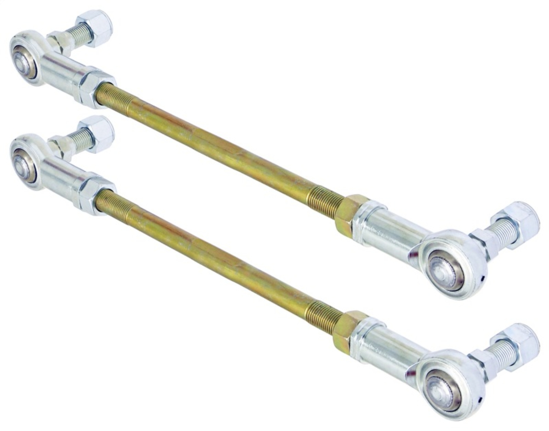 Picture of RockJock Adjustable Sway Bar End Link Kit 12 1/2in Long Rods w/ Heims and Jam Nuts pair