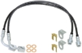 Picture of RockJock 2014+ JK Braided Brake Hose Kit Front 35in Long w/ Single Groove End Hoses
