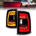 Picture of ANZO 09-18 Dodge Ram 1500 Sequential LED Taillights Smoke Black w/Switchback Amber Signal