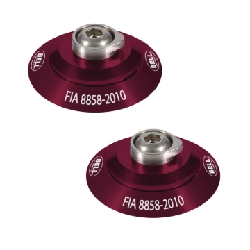 Picture of Bell HANS Clip Set - Red FIA8858-2010