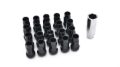 Picture of ISR Performance Steel 50mm Open Ended Lug Nuts M12x1.25 - Black