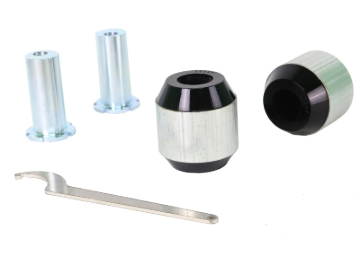 Picture of Whiteline 18-23 Kia Stinger Front Control Arm Lower Bushing Kit Double Offset