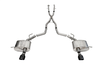 Picture of Corsa 2011-2025 Dodge Durango Xtreme 2.5in Cat-Back Dual Rear Exit w/ Single 4.5in Black PVD Tips