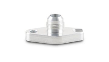 Picture of Vibrant Aluminum Oil Drain Flange (w/Crowfoot) -10AN Male Flare 2.060in Bolt Hole (Garrett GT6041)