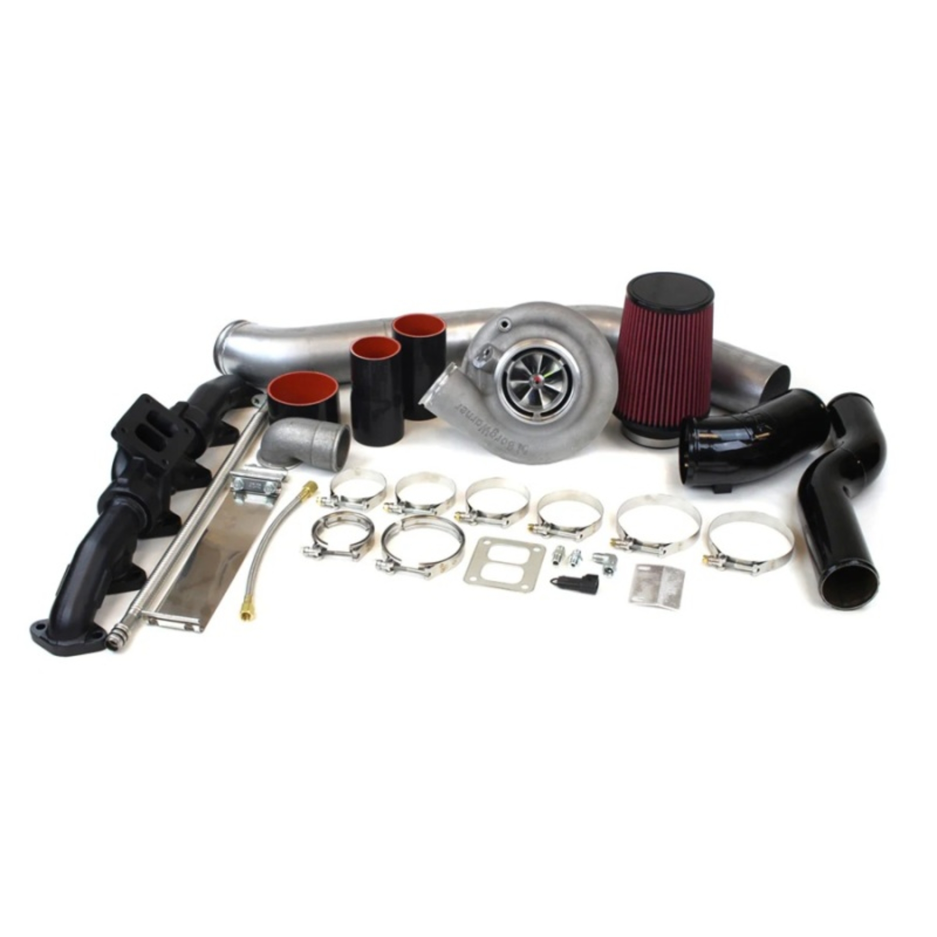 Picture of Industrial Injection 03-07 Dodge 5.9L S300 SX-E 64/74 w/.91 A/R Single Turbo Kit