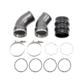 Picture of Wehrli 06-10 Chevrolet 6.6L LBZ/LMM Duramax Passenger Side 3.5in Intercooler Pipe - Gun Metal