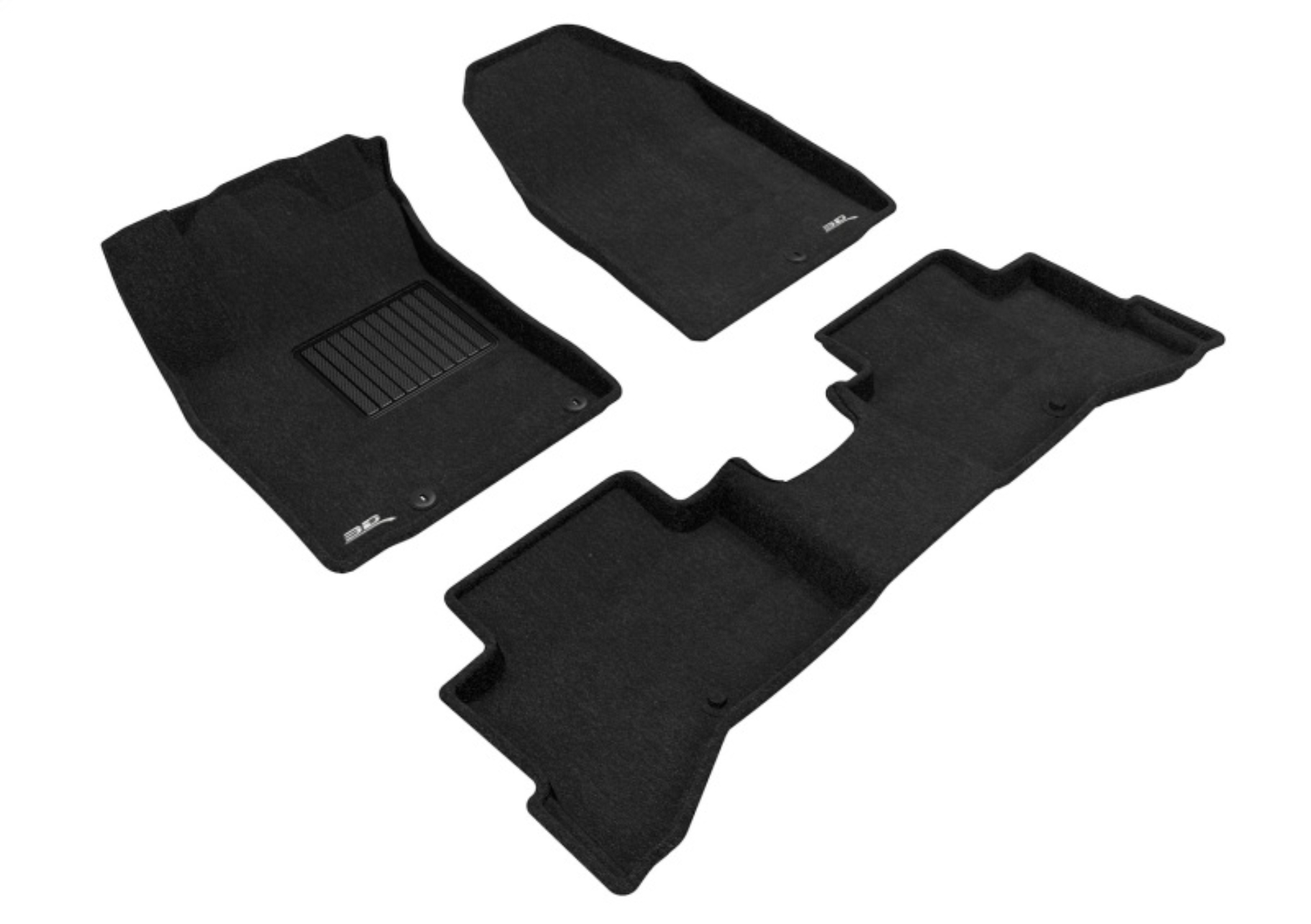 Picture of 3D MAXpider 2017-2022 Kia Niro Elegant Floor Mat- Black 1St Row 2Nd Row