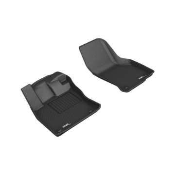 Picture of 3D MAXpider ACE Kagu-Front-Black Floor Mats - L1VW07311509