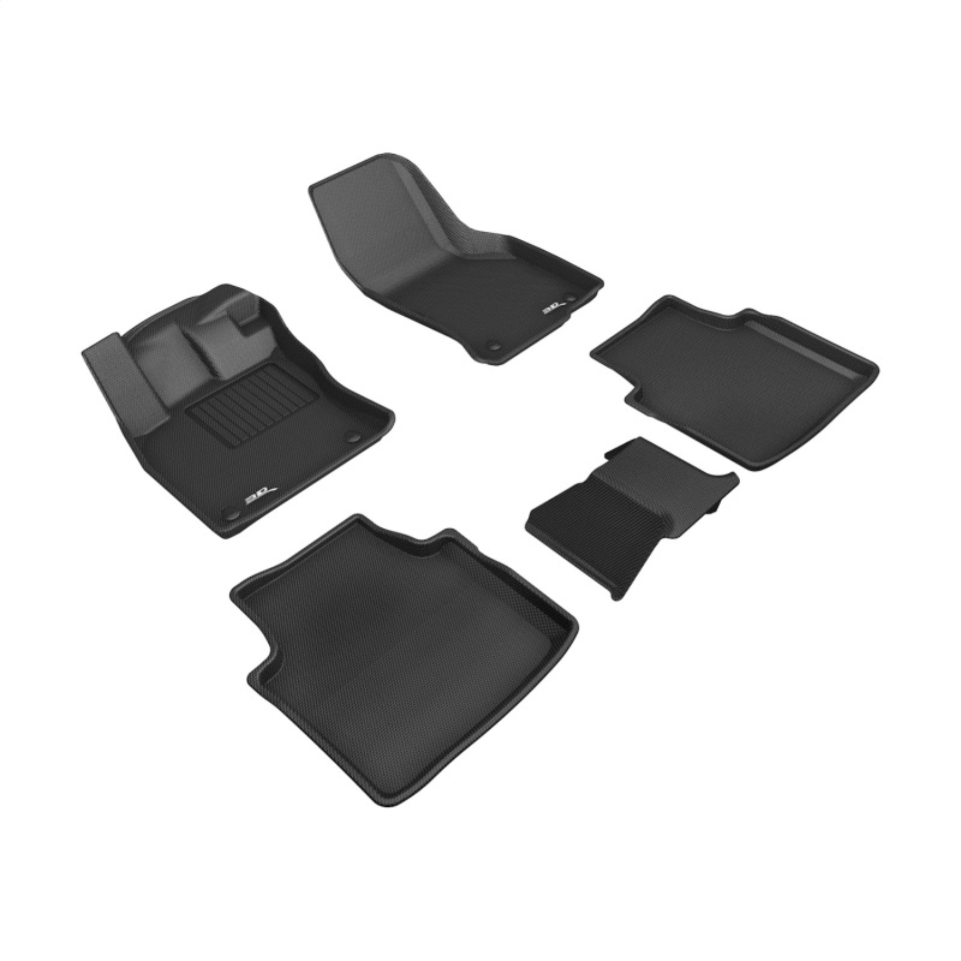 Picture of 3D MAXpider ACE Kagu-Combo-Black Floor Mats - L1VW09401509