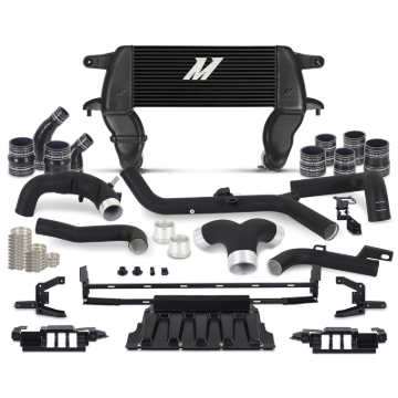 Picture of Mishimoto 21+ Ford Bronco 2.7L High Mount INT Kit BK Pipes BK Core