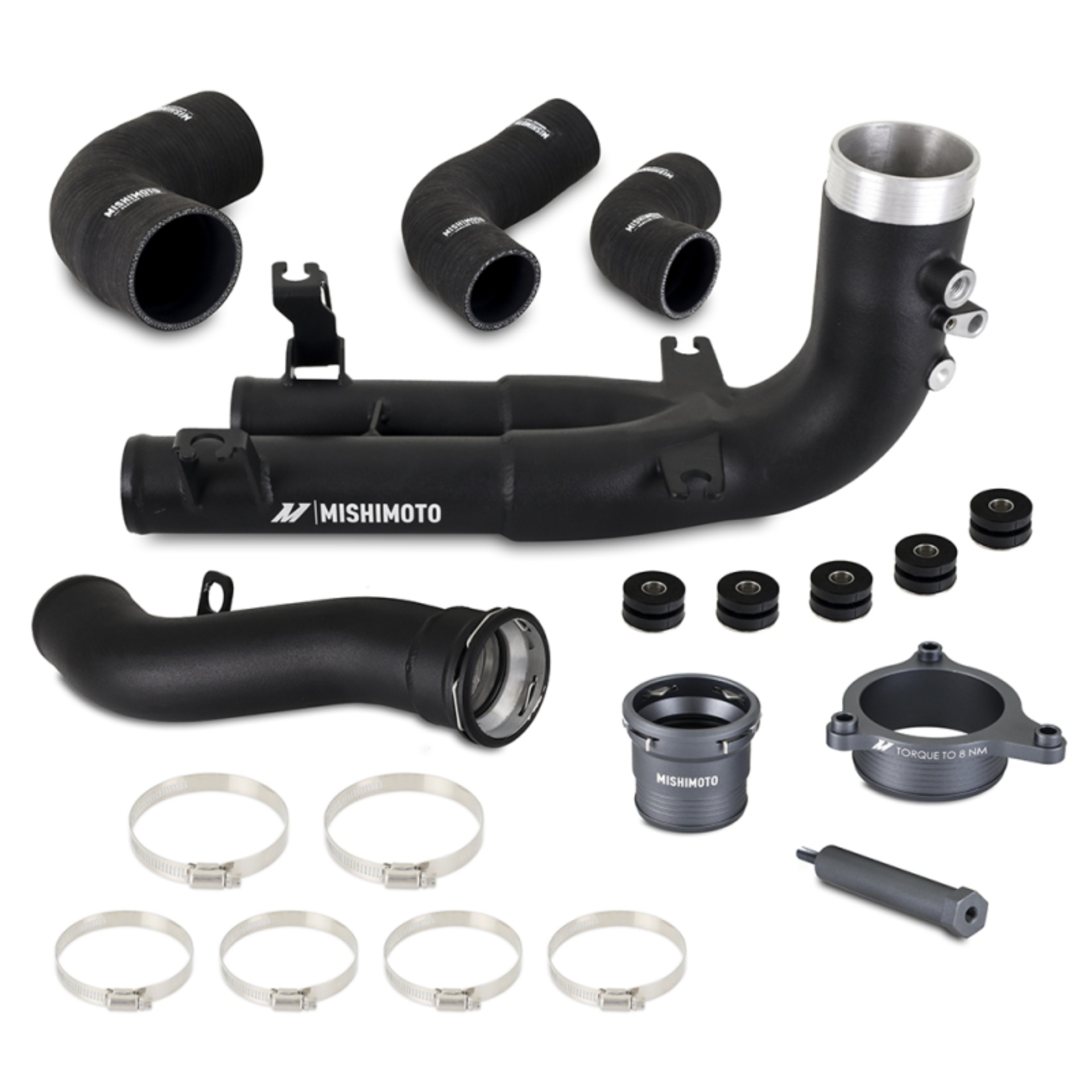 Picture of Mishimoto 2021+ BMW G8X M3/M4 Hot Side Intercooler Charge Pipe Kit