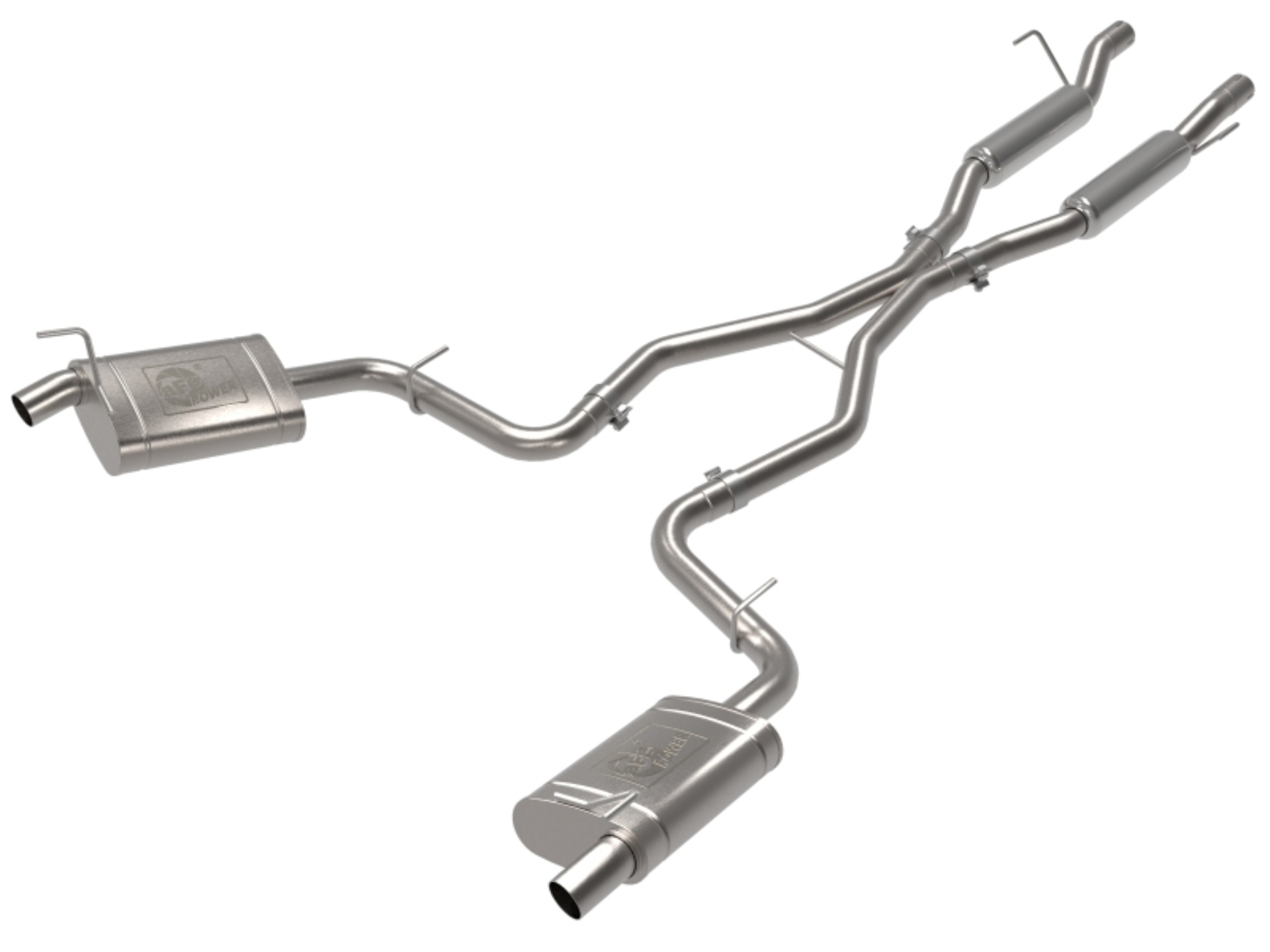 Picture of aFe Vulcan Series 2.24in SS Cat-Back Exhaust 21-23 Jeep Grand Cherokee L V8 5.7L