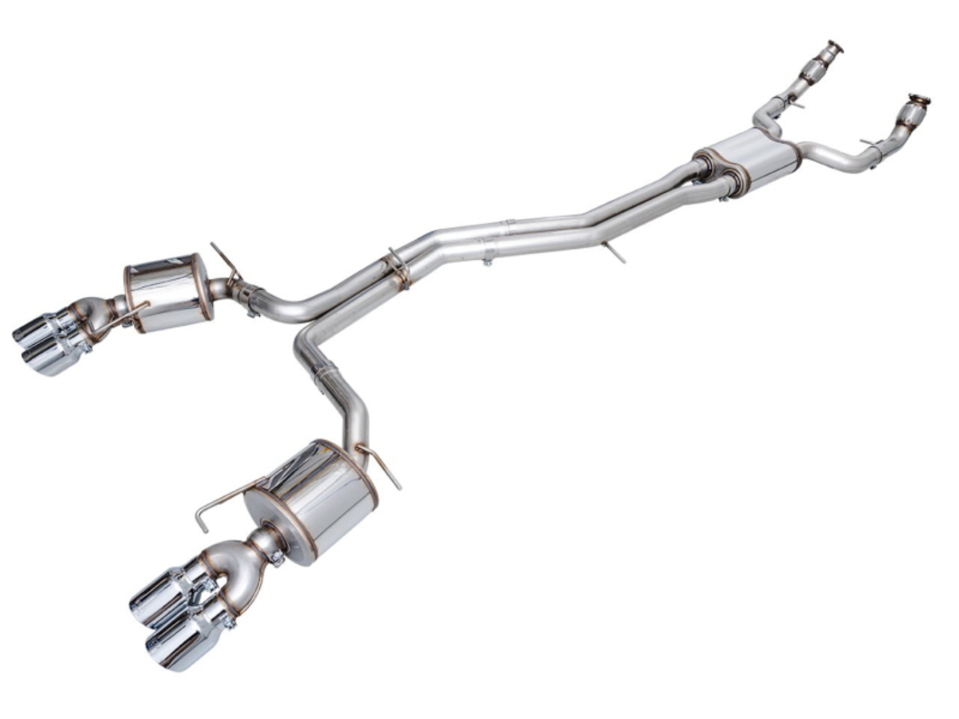 Picture of AWE Tuning 19-23 Audi C8 S6/S7 2.9T V6 AWD Touring Edition Exhaust - Chrome Silver Tips