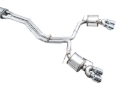 Picture of AWE Tuning 19-23 Audi C8 S6/S7 2.9T V6 AWD Touring Edition Exhaust - Chrome Silver Tips