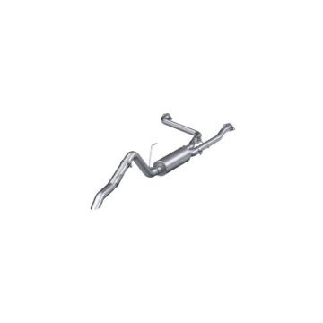 Picture of MBRP 22-23 Nissan Frontier 3.8L 3in Tip 3in Cat Back Turndown Exit Street Profile - Aluminized Steel