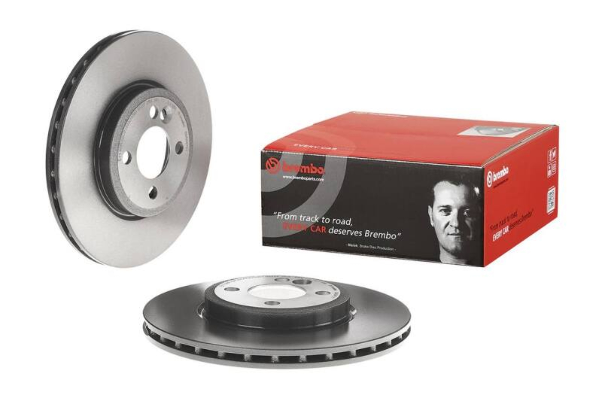 Picture of Brembo 07-15 Mini Cooper Front Premium UV Coated OE Equivalent Rotor