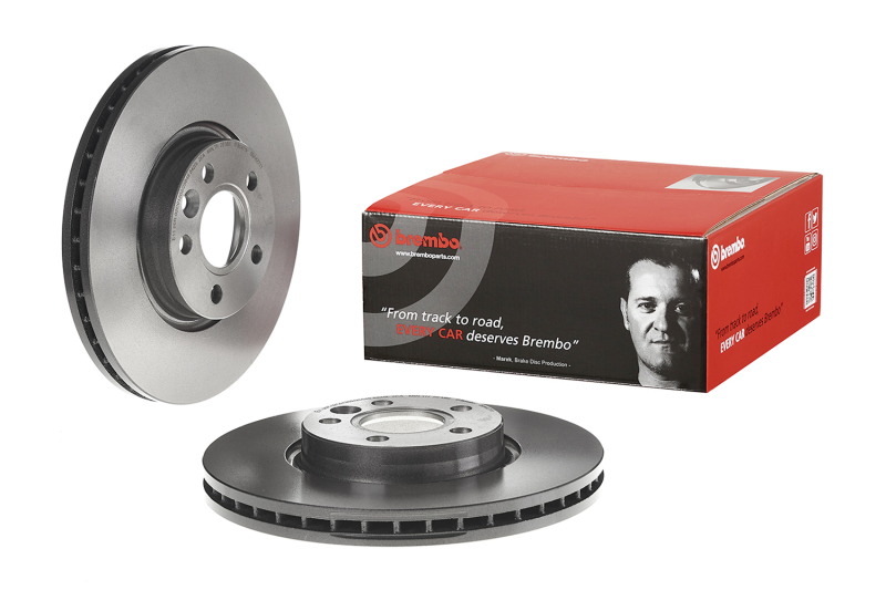 Picture of Brembo 12-15 Range Rover Evoque/11-18 Volvo S60 Front Premium UV Coated OE Equivalent Rotor