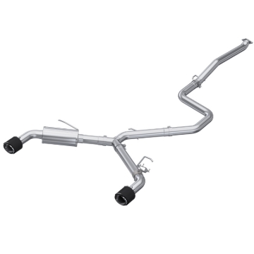 Picture of MBRP 22-23 Hyundai Elantra N 2.0L Turbo T304 5in OD CF Tips Dual Outlet 3in Cat Back Exhaust